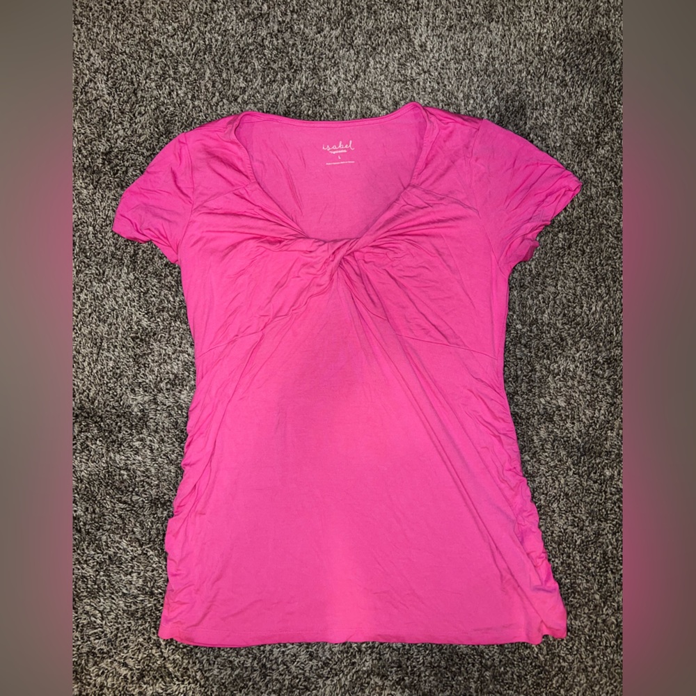 Isabel, maternity women’s medium pink summer top